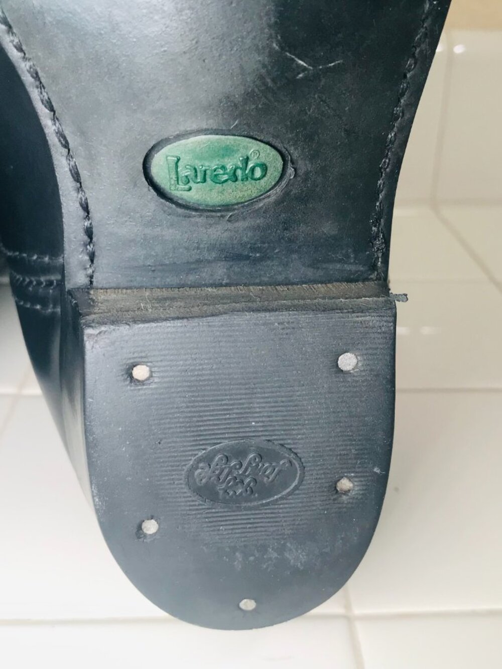 Laredo 6840 Men’s Gainesville Western Cowboy Boots Sz 10 EW Black Leather Eagle - Picture 9 of 16